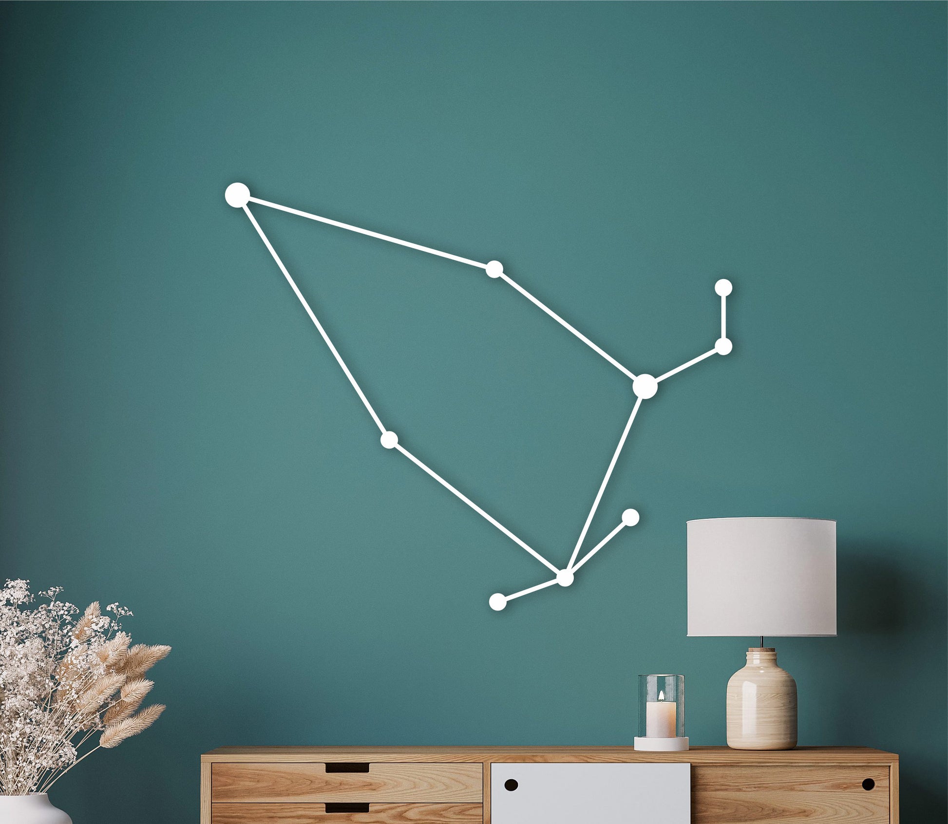 Cepheus constellation, celtic astrology constellation, ancient greek decor, star wall hanging, celestial decor, astronomy gifts