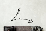 Pisces wood symbol, pisces constellation, pisces wood wall art, february and march birthday gifts, zodiac sign gifts