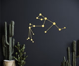 Aquarius wall art, horoscope aquarius wood sign, constellation art, zodiac wall decor, aquarius gifts