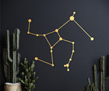 Hercules constellation, ancient greek decor, hercules wood decor, star wall hanging, hercules star art, space themed room decor