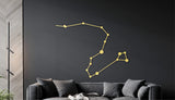 Draco constellation, greek mythology decor, dragon room decor, wall hanging, dragon artwork, celestial decor, star constellation
